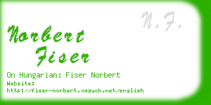 norbert fiser business card